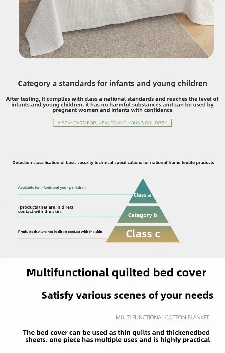 2024 new Class A cotton washed cotton antibacterial padded cotton bed cover thickened sheets breathable and comfortable