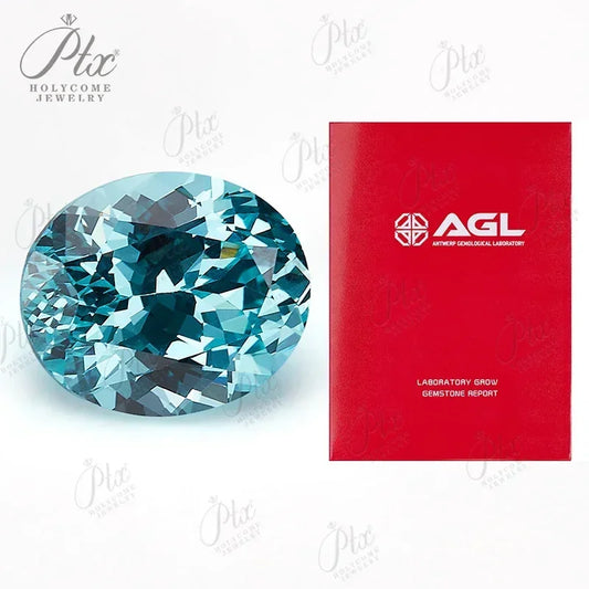 Tormalina Paraiba Lab Grown Taglio Ovale con Certificato