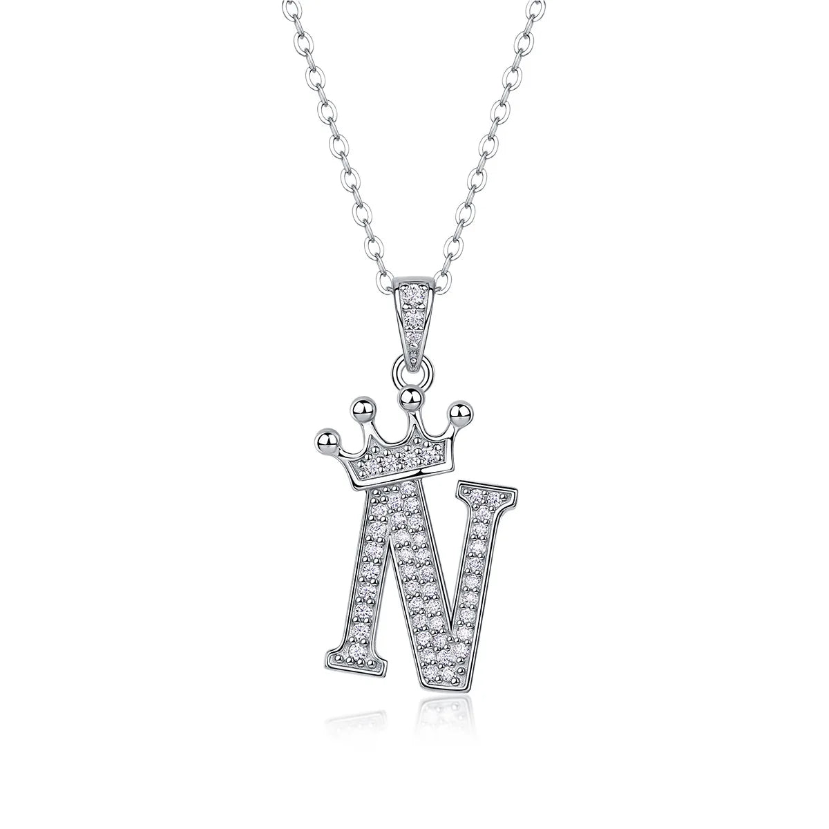 Collana con Lettere dell'Alfabeto in Moissanite D Color VVS1 Certificata