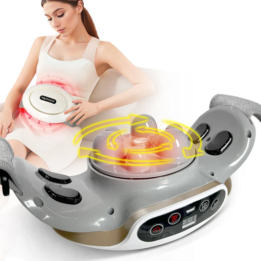 Automatic Abdominal Massager,Electric Stomach Massager Machine for Flattening Belly,Multiple-use for Waist Abdomen Back Neck Leg