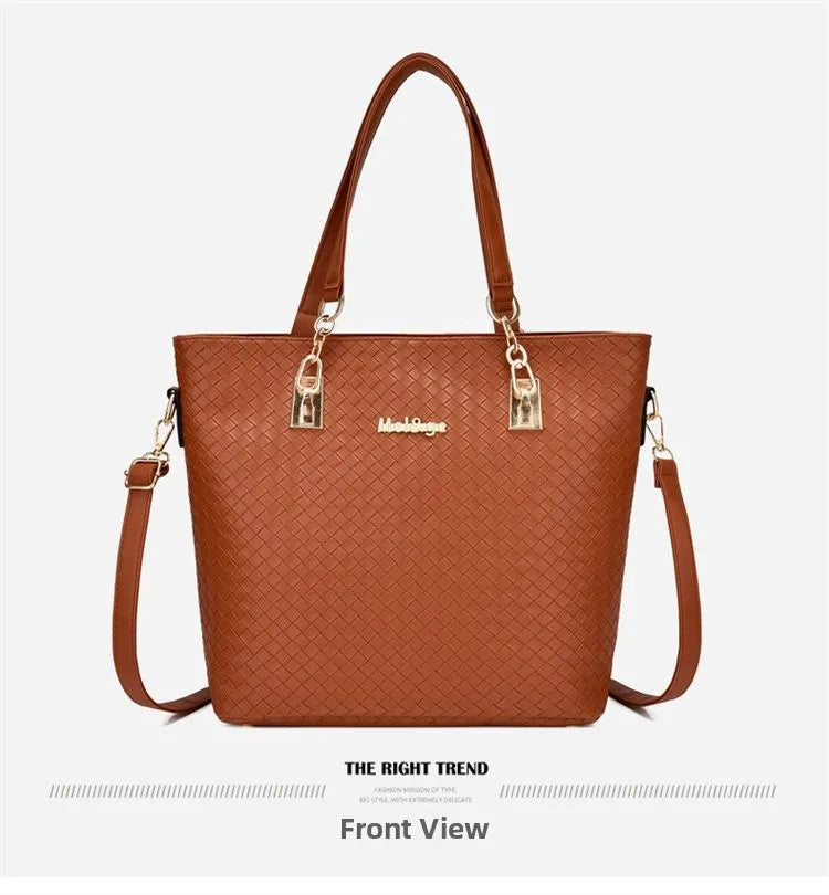 Fashionable Urban Simple Large Capacity Mother-Daughter Shoulder Bag Women's Handbag Set Six Pieces Crossbody Handbag