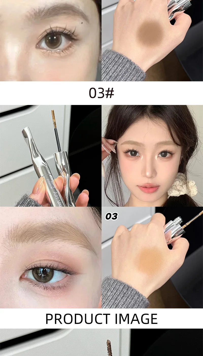 Art Value Eyebrow Dye Cream, Korean-style light brown matte eyebrow light makeup, natural makeup application,natural makeup look