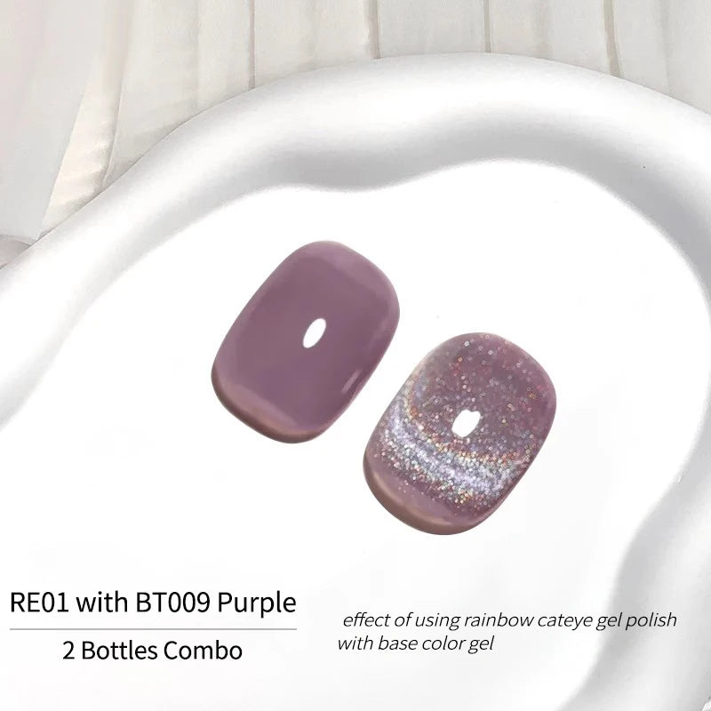 Cat Eye Gel Nail Polish - Magnetic Gel Set, Semi-permanent Varnish with Color, Gel Polish Set