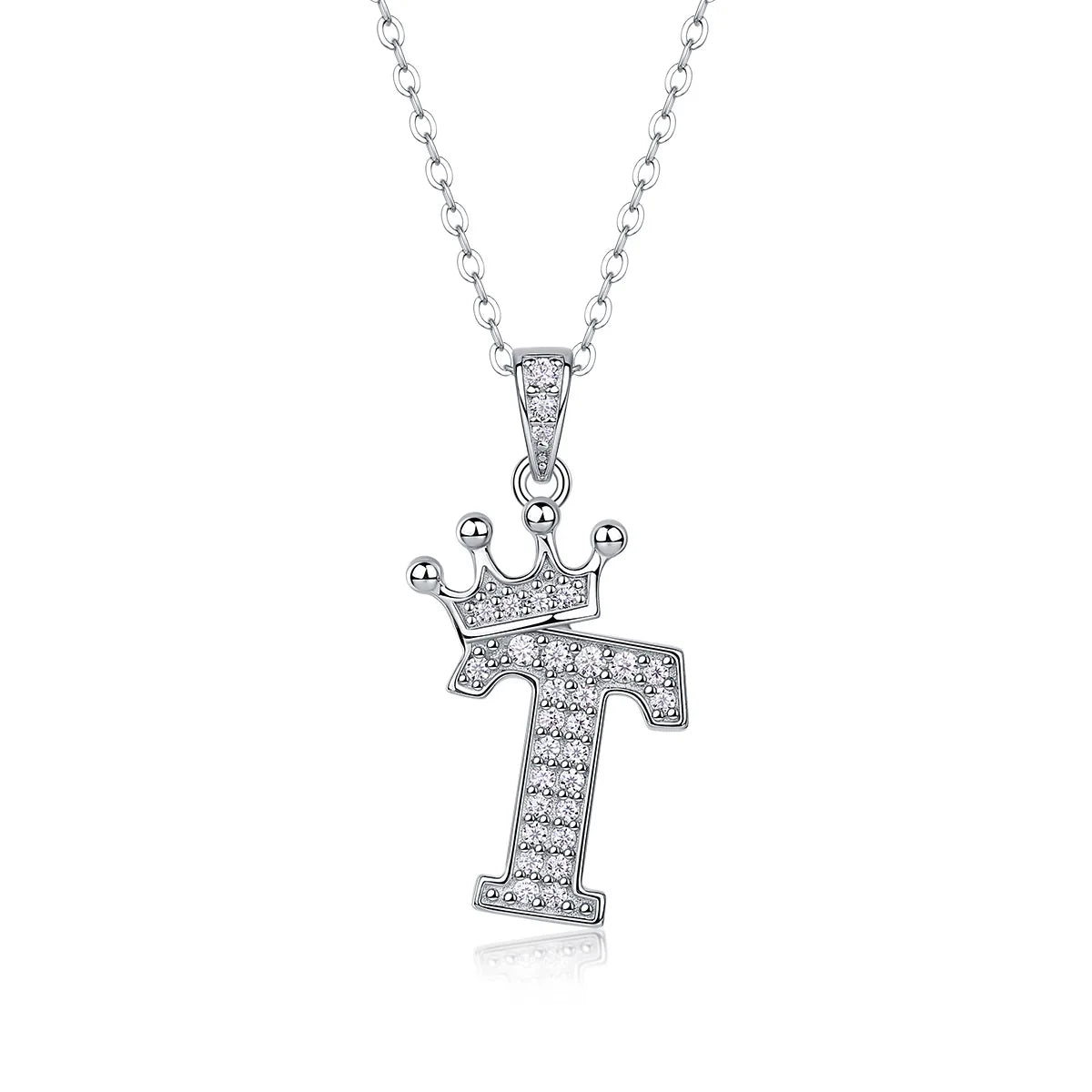 Collana con Lettere dell'Alfabeto in Moissanite D Color VVS1 Certificata