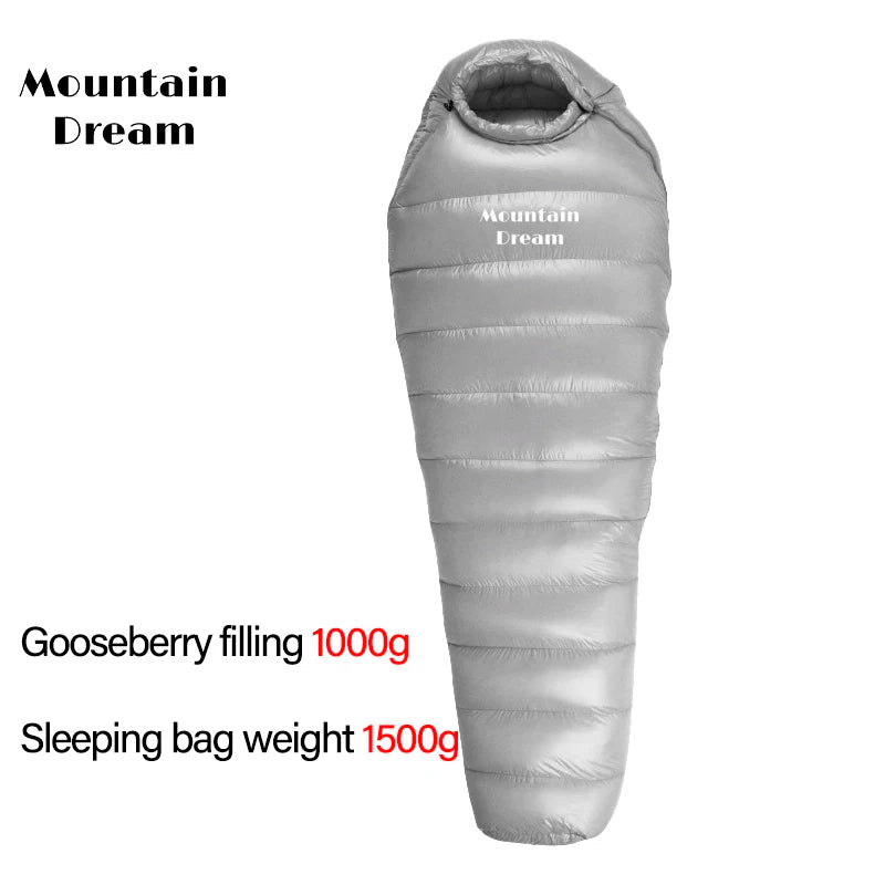 Mummy Goosevelt Sleeping Bag Warm Outdoor Down Sleeping Bag Adult Winter Travel Spliced Double Camping Bedding
