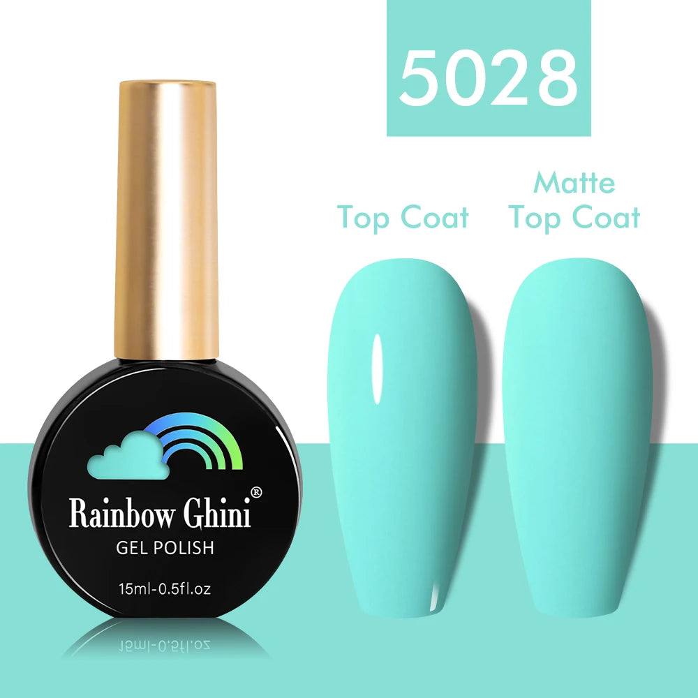 Rainbow Ghini 15ml Glitter Dark Red Gel Nail Polish Semi-Permanent Varnish UV Pale Red Nail Gel Art Supplies for Professionals