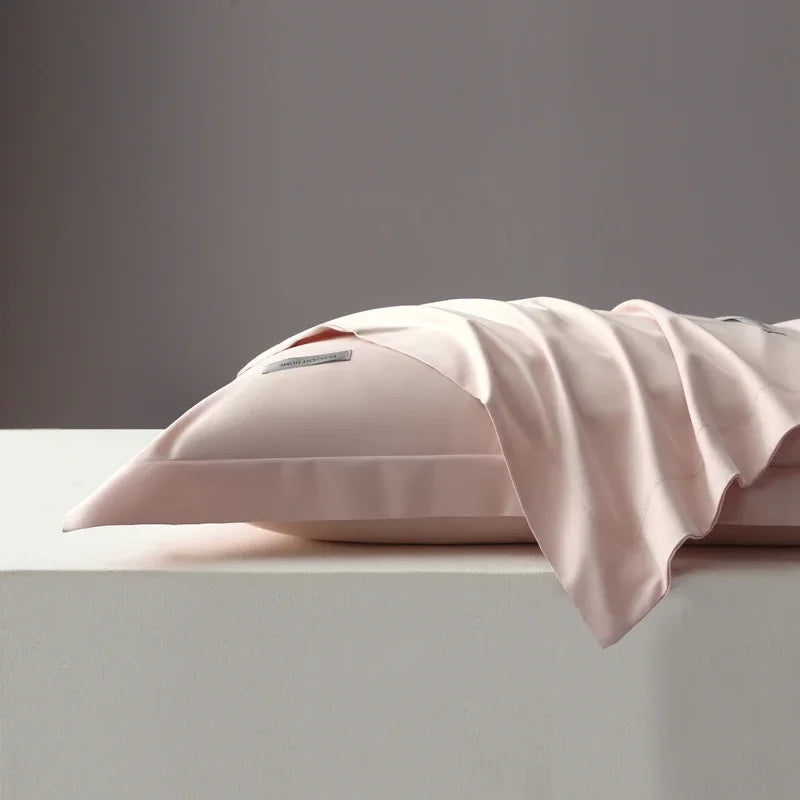 Solid Color Pillow Case Long Staple Cotton Pillowcase Washable Envelope Style Pillow Protector Cover For Bedroom Sleeping