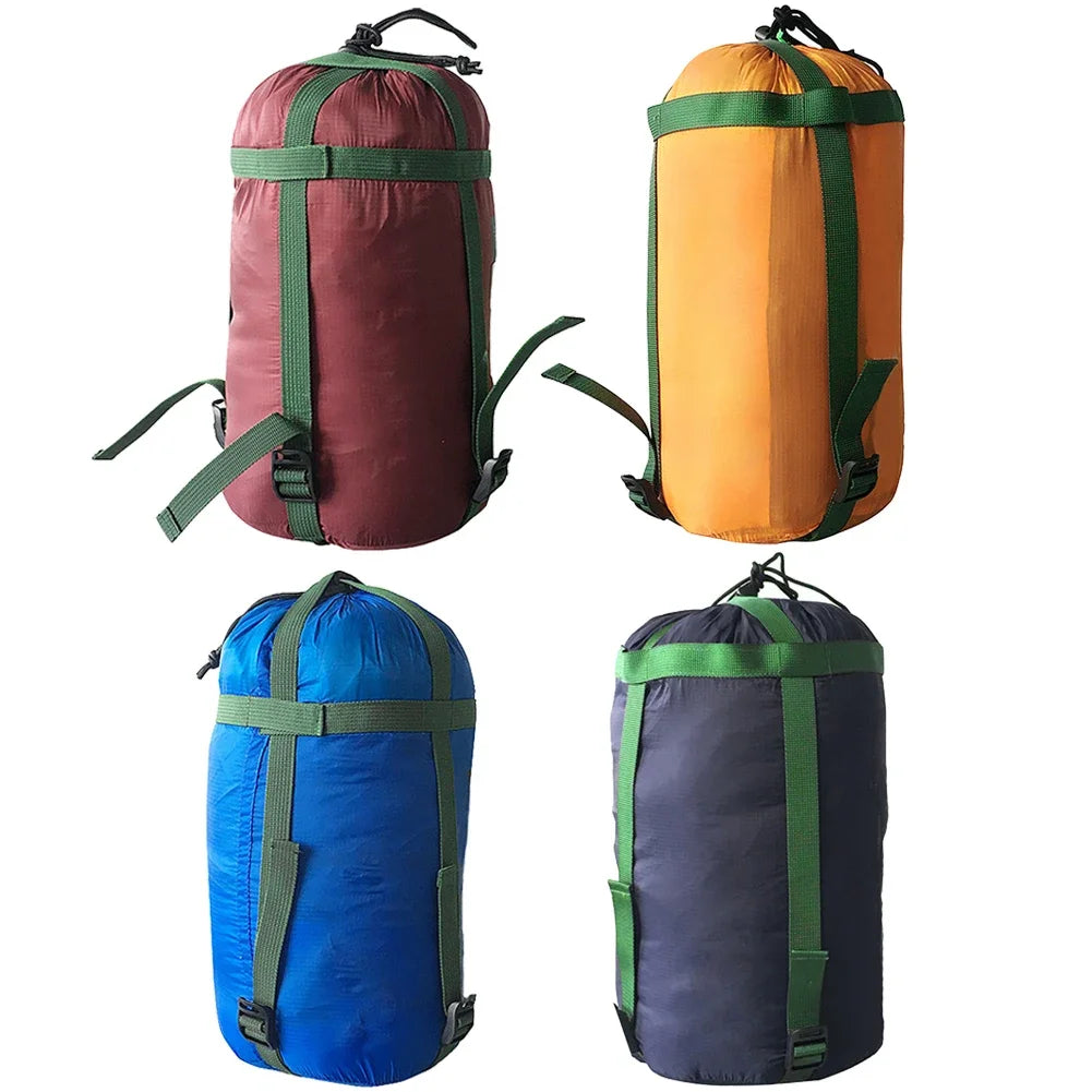 5 Color Waterproof Compression Stuff Sack Outdoor Camping Sleeping Bag Nylon Storage Bag for Camping Travel Hiking