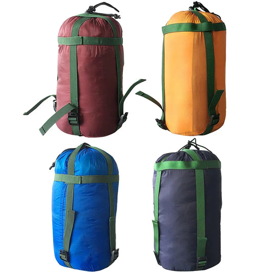5 Color Waterproof Compression Stuff Sack Outdoor Camping Sleeping Bag Nylon Storage Bag for Camping Travel Hiking