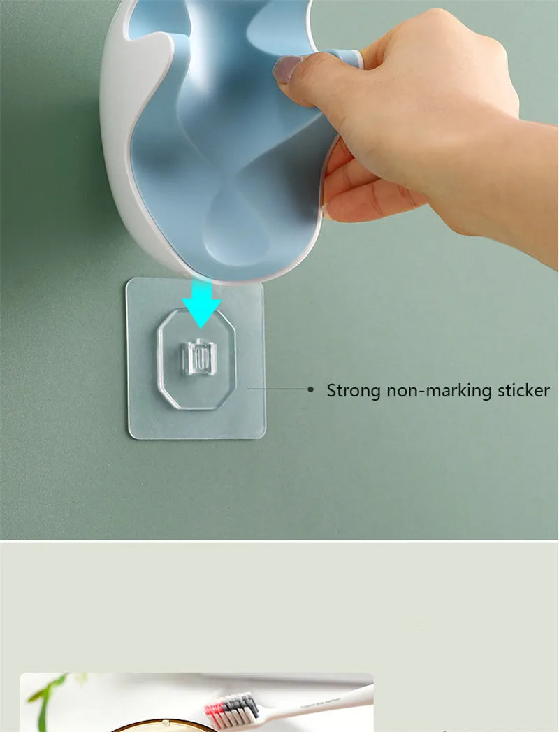 Cartoon Toothpaste Dispenser Automatic Toothpaste Squeezer New Wall-Mount Holder Toothbrush Rack Bathroom Washroom  Accessories