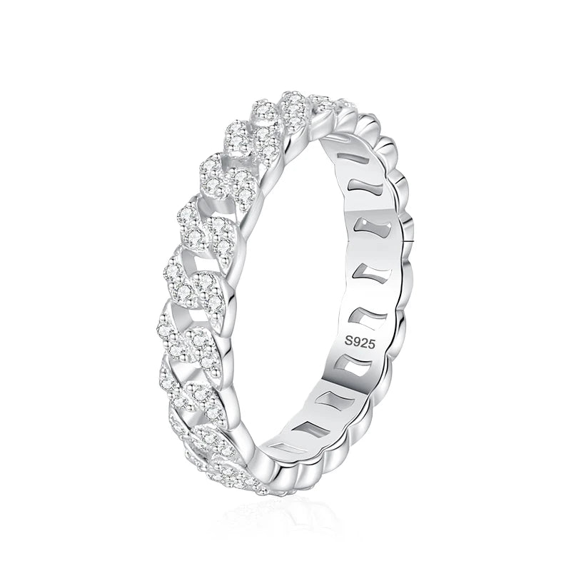 NeeTim Full D Color Moissanite Wedding Band Ring 925 Sterling Silver Lab Diamond Eternity Bands Engagement Rings for Women