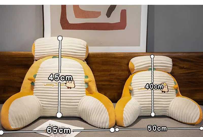 Dormitory Bed Reading and Playing Sofa Waist Support Office Bedside Cushion Large Pillow Backrest Bedside Pillow Cartoon Cute