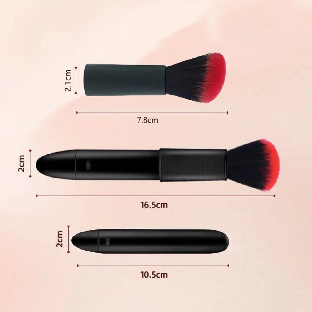 Electric Loose Powder Brush Quick Makeup Brush Blush 10 Gears Vibration Rechargeable Multifunctional   Makeup Brush Tools