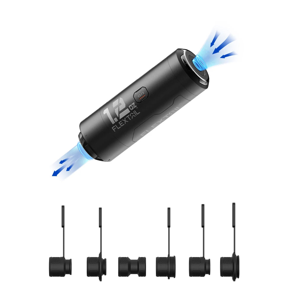 FLEXTAILGEAR ZERO PUMP Portable Camping Air Pump Electric Inflator for Sleeping Pads, 1 Rechargeable Battery Included