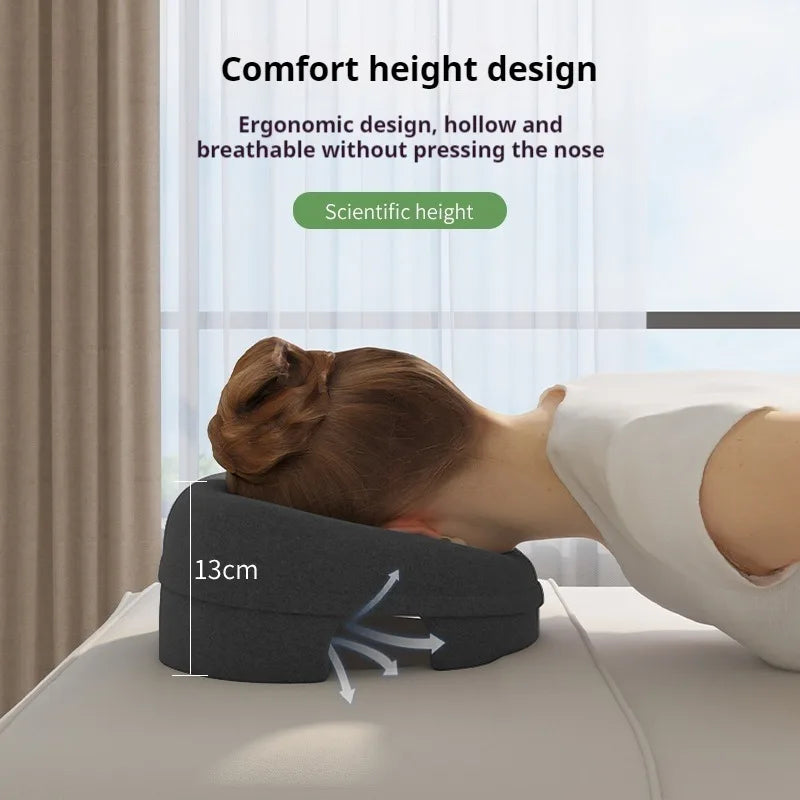 Memory Foam Breathable Head Pillow Ergonomics Lying Down Pillow Rest Support Pillow Body Massage Face Rest Pillow Beauty Salon