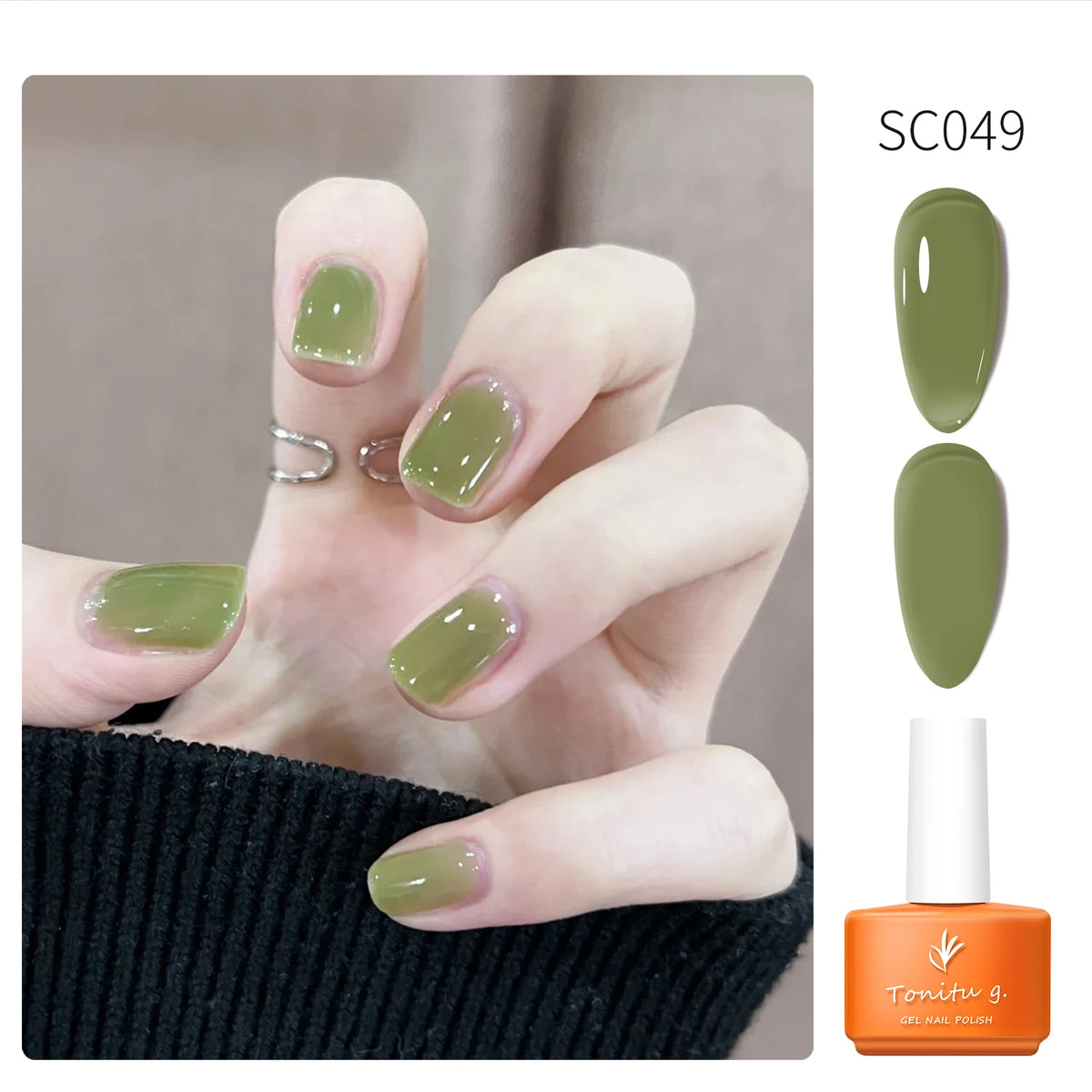 Tonitu G 7ml Semi-permanent Jelly Gel Nail Polish 59 Colors Natural Transparent  Summer Nails Art Soak Off  UV LED Gel  Varnish