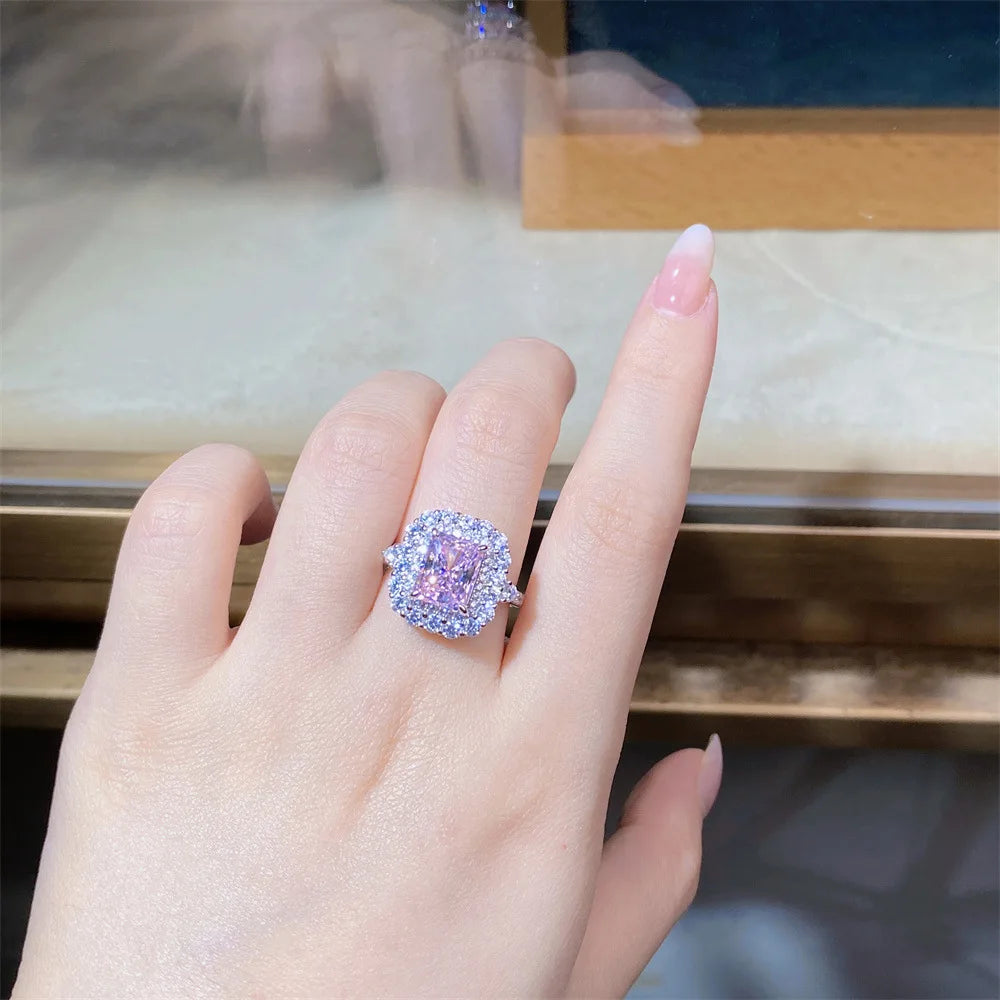 Collezione di Anelli con Zaffiri Rosa creati in Laboratorio