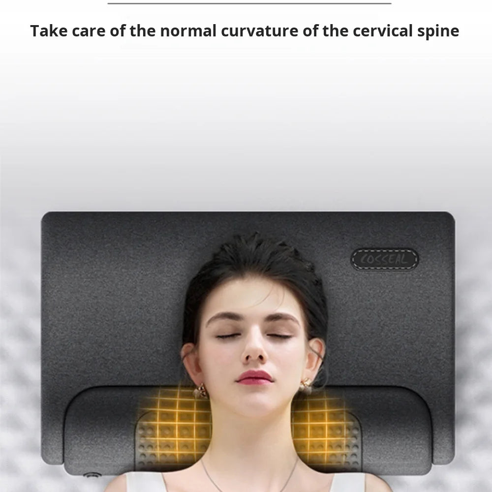 Cervical Pillow To Protect The Vertebrae And Improve Sleep, Massage Spine, Non-Traction Hot Compress Cylindrical Cervical Pillow