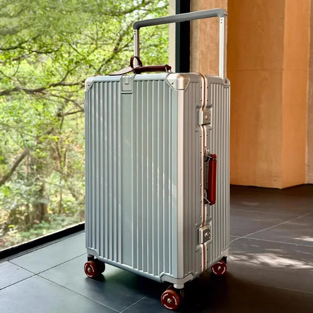 KLQDZMS Travel Luggage 24"26"28"30 Inch Women's Large Capacity Trolley Case 20 ”ABS+PC Boarding Case Men's Cabin Suitcase