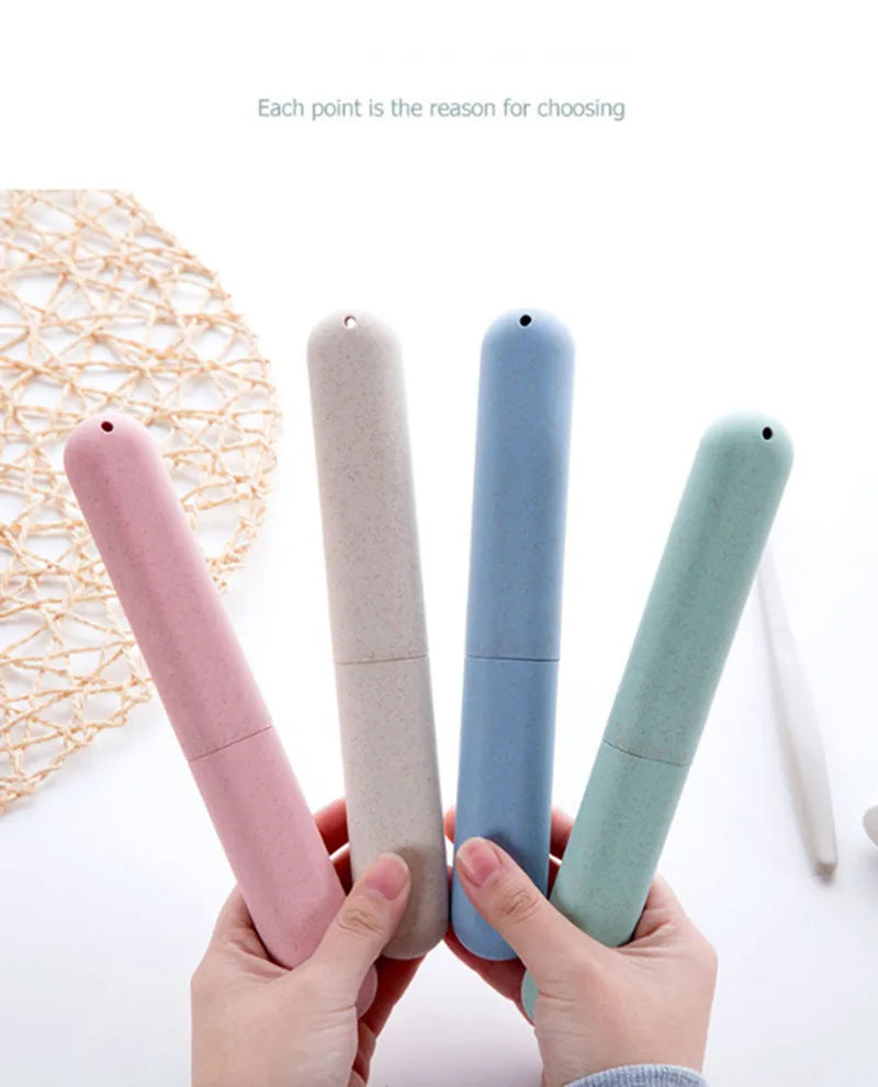 Travel Accessories Toothbrush Tube Cover Case Cap Fashion Plastic Suitcase Holder Baggage Boarding Portable Bathroom Accessories