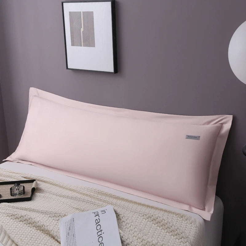 Solid Color Pillow Case Long Staple Cotton Pillowcase Washable Envelope Style Pillow Protector Cover For Bedroom Sleeping