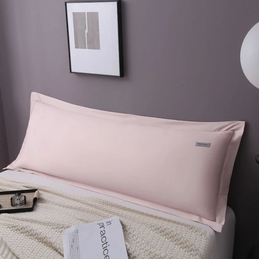 Solid Color Pillow Case Long Staple Cotton Pillowcase Washable Envelope Style Pillow Protector Cover For Bedroom Sleeping