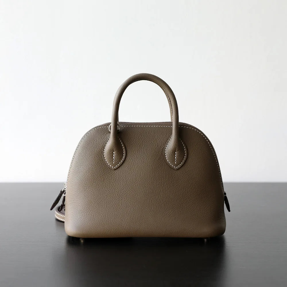 Borsa in Fiore di Pelle Goffrata