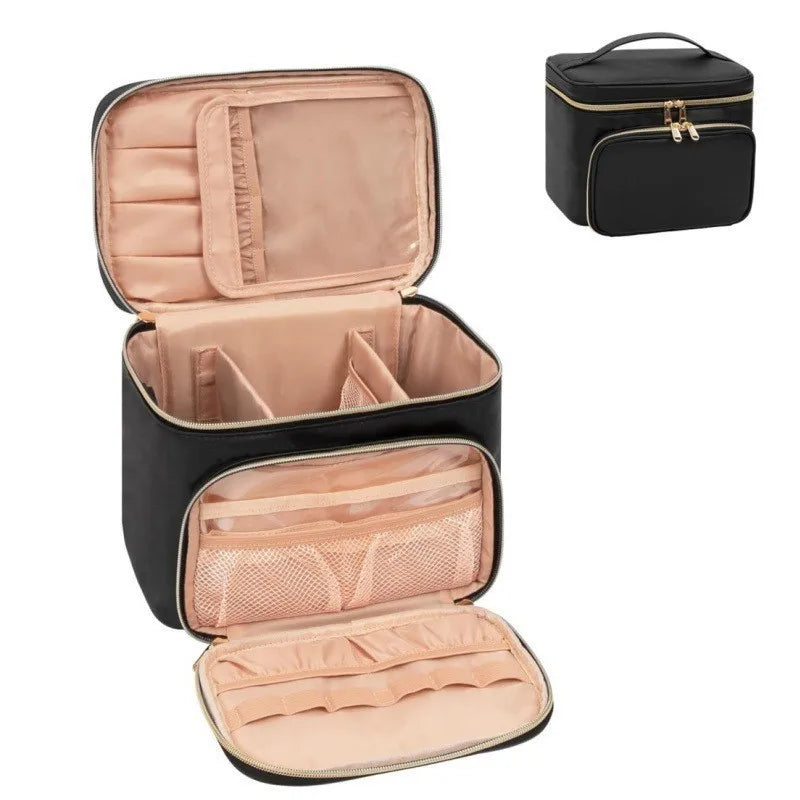 Large-sized Waterproof Makeup Bag Portable Large Size Cosmetic Travel Bag waterproof pu outdoor travel makeup bag