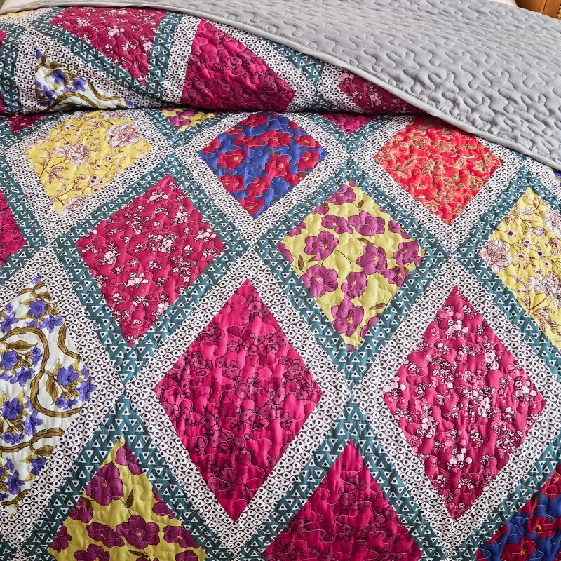 Bedspreads & coverlets for All Seasons Soft Bedspreads Quilt Bedding Set with Pillow Shams Queen King Coverlet Blanket Bed cover