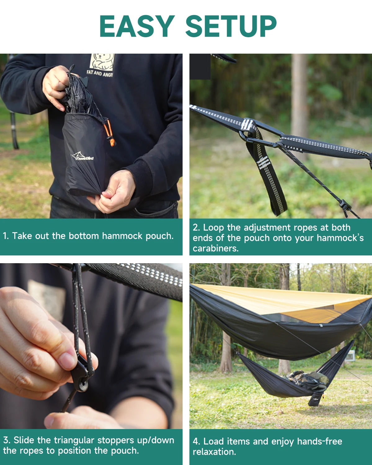 Compact Storage Organizer for Camping Hammocks Waterproof Camping Gear Storage Portable Hammock Accessory for Hiking Backpacking