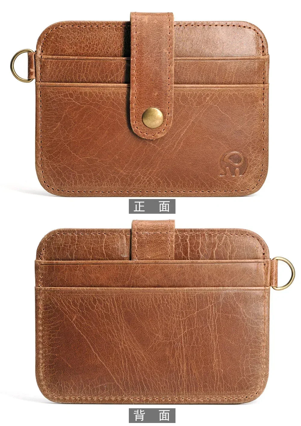 100% Cowhide Leather Credit Card Holder Women Men Mini Slim  Small Coin Purse Bank ID Card Case Package Pouch Card Holder