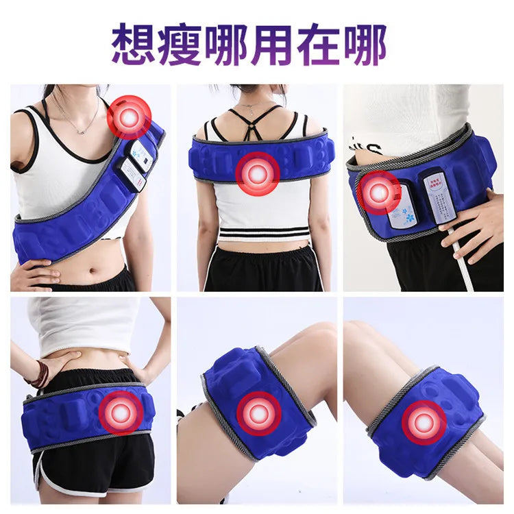 Bestseller Intelligent Vibration Massage Belt Waist Massager Hot Compress Moxibustion Lazy Body Fat Remover