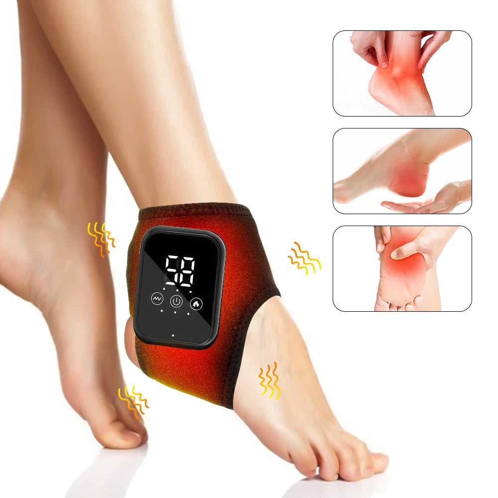Electric foot and hand massager can vibrate and heat the ankles and ankles, and the bracket joints are portable, which can relax