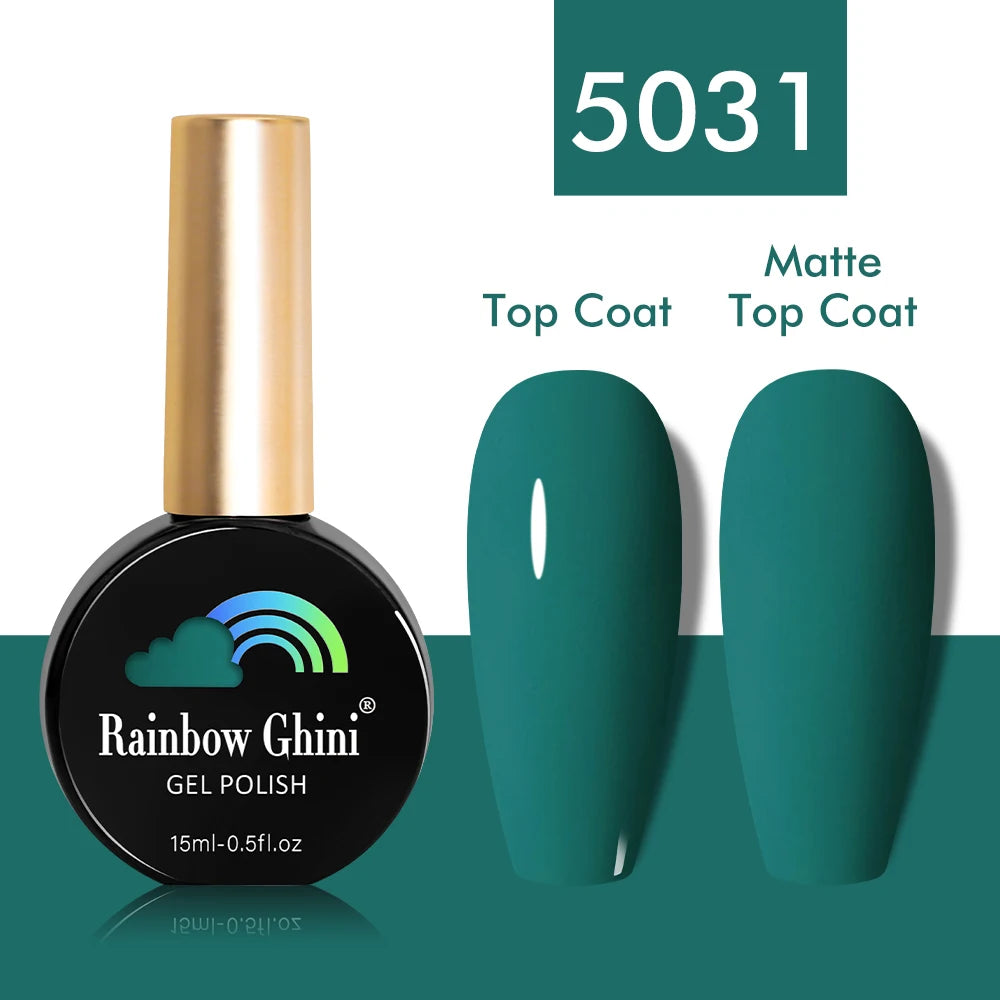 Rainbow Ghini 15ml Glitter Dark Red Gel Nail Polish Semi-Permanent Varnish UV Pale Red Nail Gel Art Supplies for Professionals