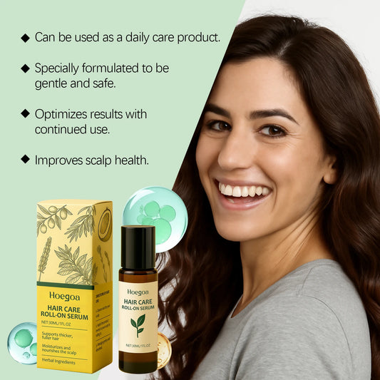 Ginger Hair G-rowth Roll-On Serum Essential Oil Repair Damaged Prevent Hair Loss Soften Hair Strengthen Hair Roots Hair ScalpOil