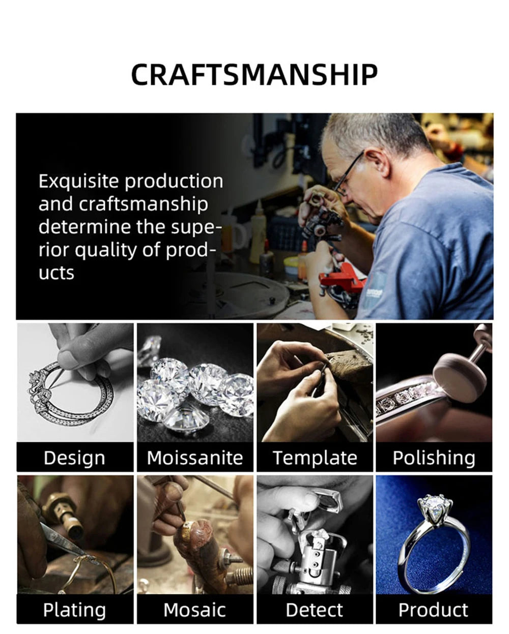 Serenity 2ct Oval Cut Champagne Moissanite Rings for Women Men 100% S925 Sterling Silver Plated 18K Lab Diamond Eternity Rings