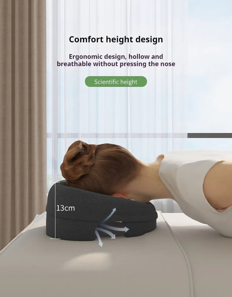 Memory Foam Breathable Head Pillow Ergonomics Lying Down Pillow Rest Support Pillow Body Massage Face Rest Pillow Beauty Salon