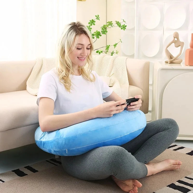 U-shaped Reading Pillow Ergonomic Waist Pillows Office Nap Pillow Sleeping Pillows  Sofa Surround Pillow Sitting Arm Support
