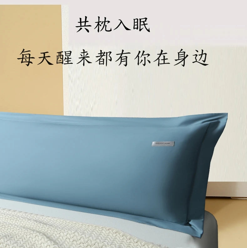 Solid Color Pillow Case Long Staple Cotton Pillowcase Washable Envelope Style Pillow Protector Cover For Bedroom Sleeping