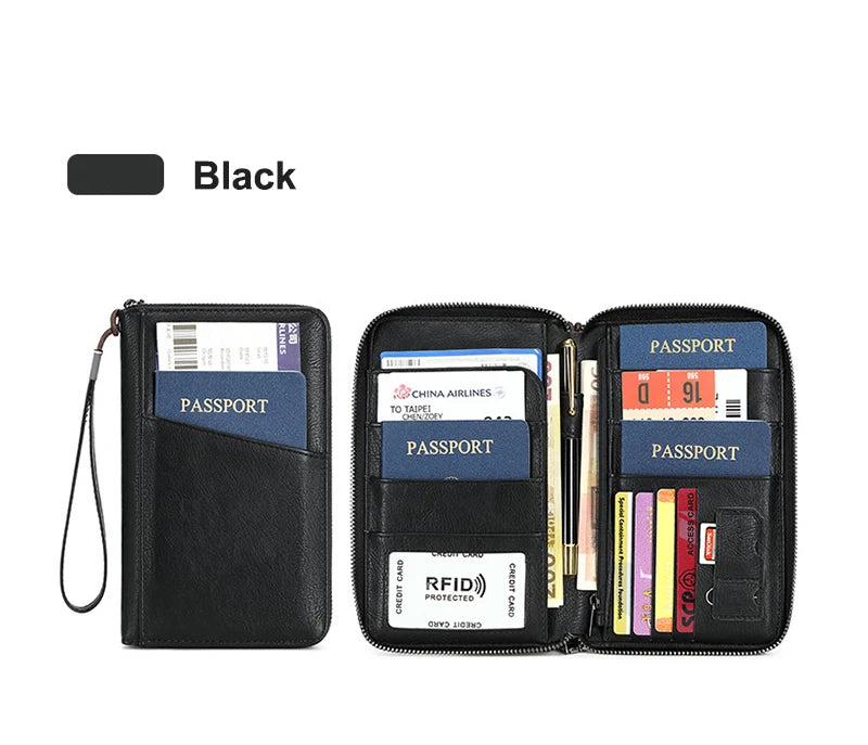 Porta Passaporto con Tecnologia RFID