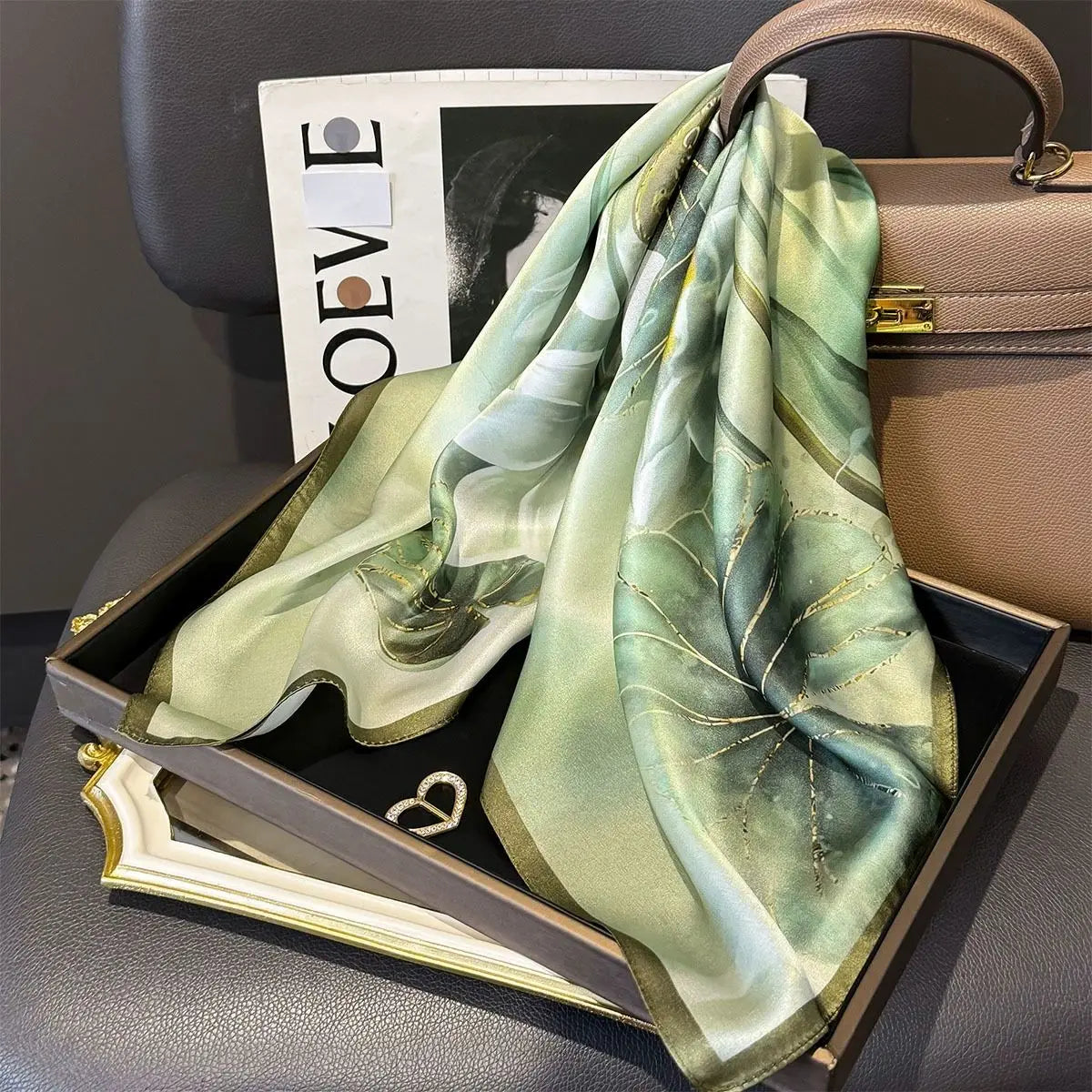 Foulard in Seta di Gelso a Stampe Fantasia