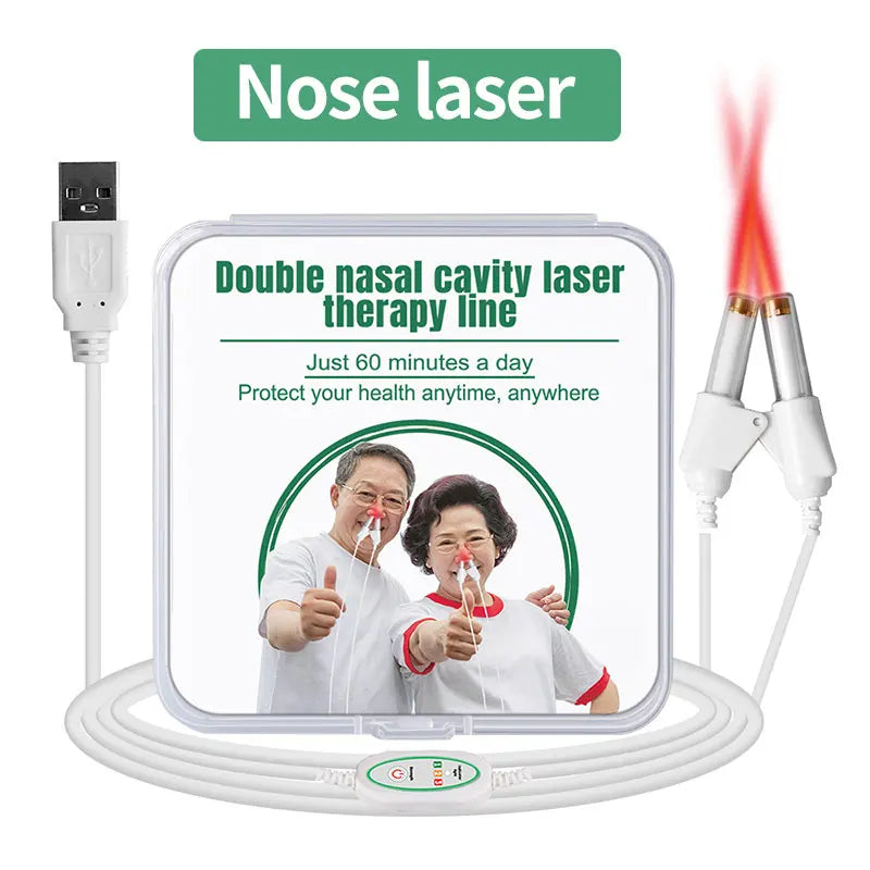 Tinnitus Ear Laser Therapy LLLT Irradiation Laser Physiotherapy Earplug Otitis Media Deafness Nose Rhinitis Sinusitis Treatment
