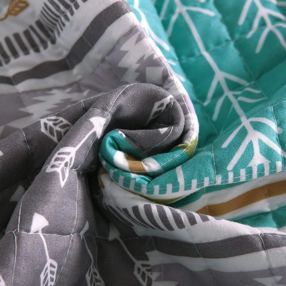 150*200/220*240/170*210/240*260cm Skin-friendly Bedspread Quilted Patchwork Bed Throw  Blanket Lightweight Comfortable Coverlets