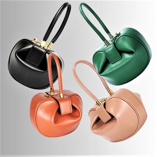 Mini Bag in Pelle di Vitellino a Doppio Strato