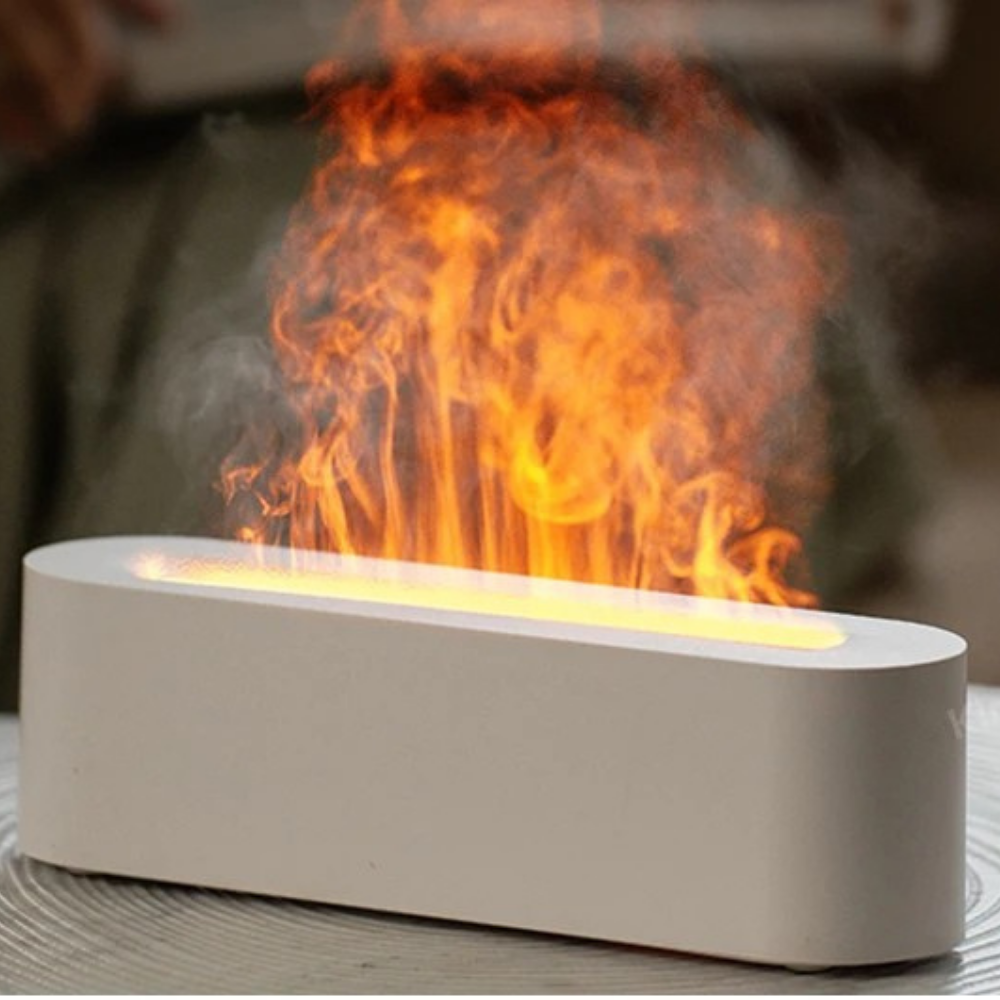 Diffusore per Aromaterapia a Ultrasuoni con simulazione di Fiamma