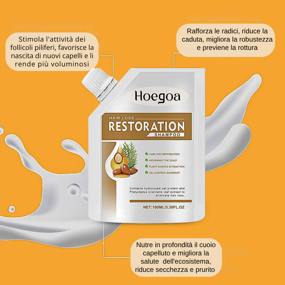 Shampoo Medicale Anticaduta con Oli Vegetali 100% BIO