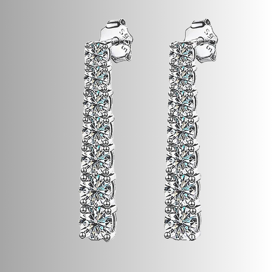 Orecchini Pendenti con Moissaniti per ct 2,40