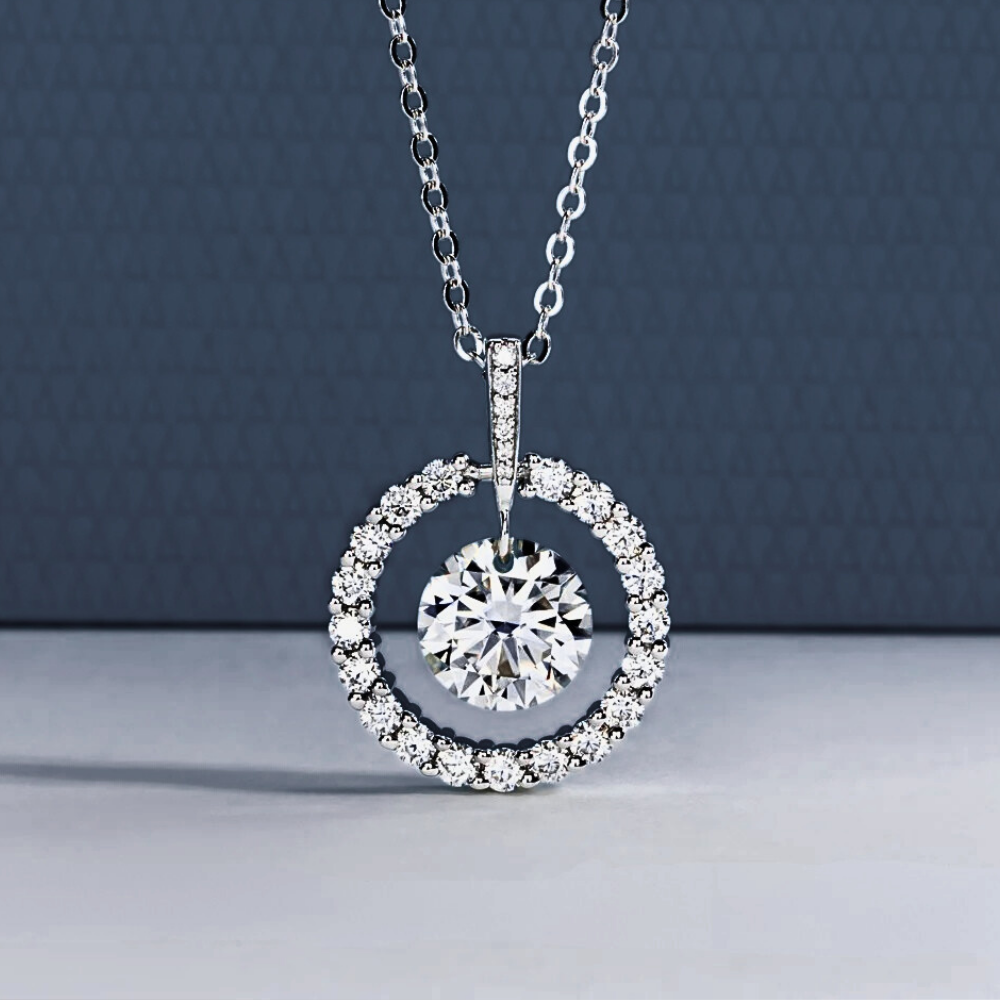 Collana con Ciondolo di Moissaniti per ct 3,79