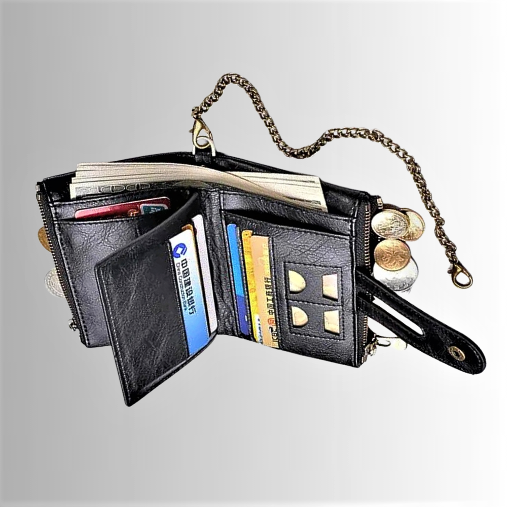 Mini Wallet Anti-Pickpocketing in Genuine Cowhide