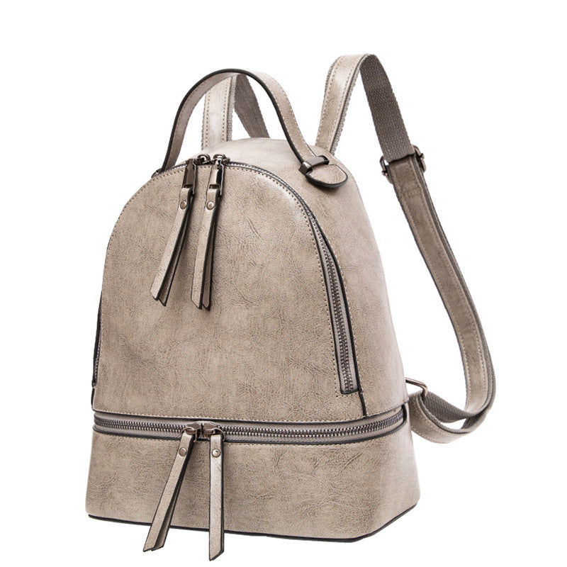 100% Genuine Leather Women Backpacks Retro Ladies Travel Bags Casual Girl's School Bags